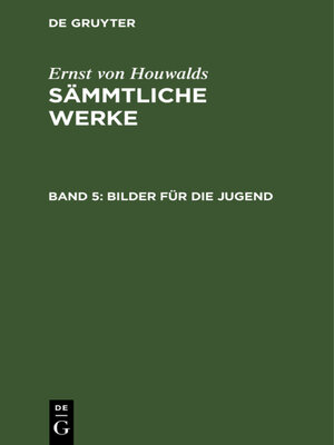 cover image of Bilder für die Jugend